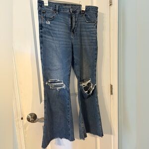 American Eagle Outfitters Ripped Blue Jeans